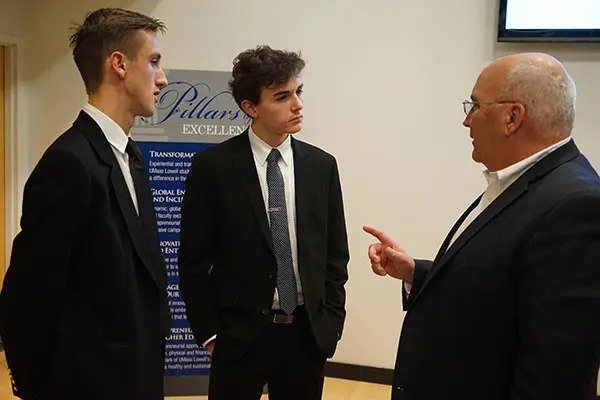 Dave Seybert and Greg Montemurro won the fall 2017 Innovation Challenge in the Manning School of Business