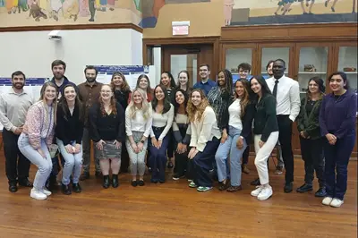 Student presenters at Psychology research symposium