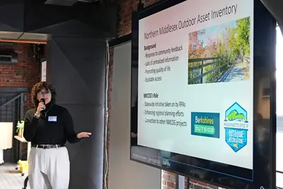 Amy Bickford presents about the Northern Middlesex Outdoor Asset Inventory.