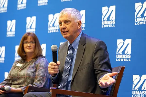 Prof. Jack Wilson speaks at University Crossing