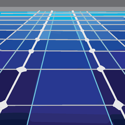 A series of solar panels.
