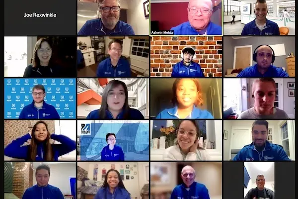 A screenshot of the final H4D presentations on Zoom