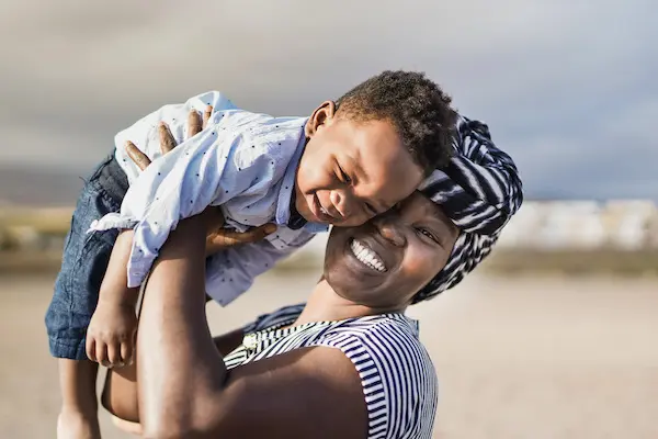 Baby and mom in Cameroon