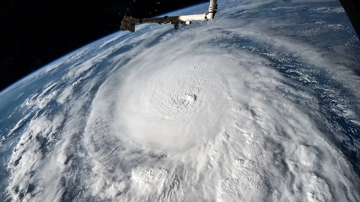 Hurricane Milton seen from orbit
