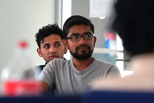Students attend a Culture Shock Talk at UCrossing