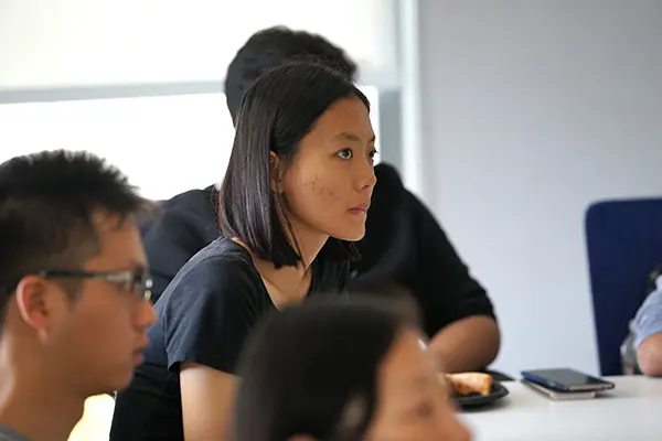 Students attend a Culture Shock Talk at UCrossing