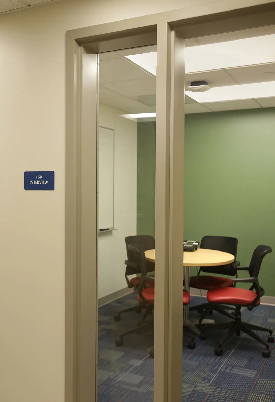 HAL Interview room The Health Assessment Lab offers a private multi-purpose interview room.