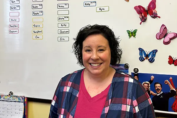Kelley Lawson in her office in the Honors College