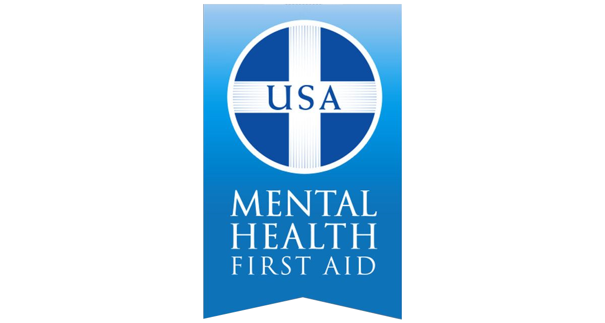 Mental Health First Aid logo.