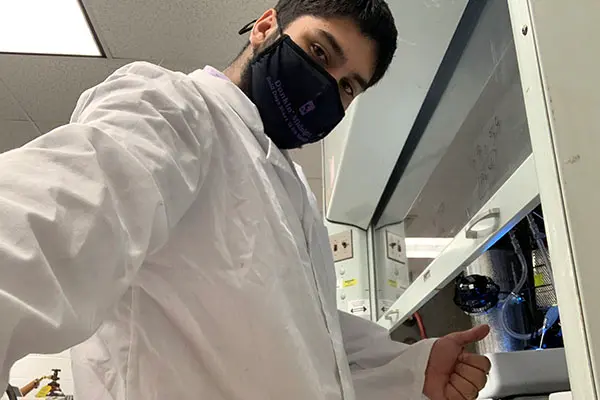 Chemistry major Sahaj Rihal is in UMass Lowell's UTeach program