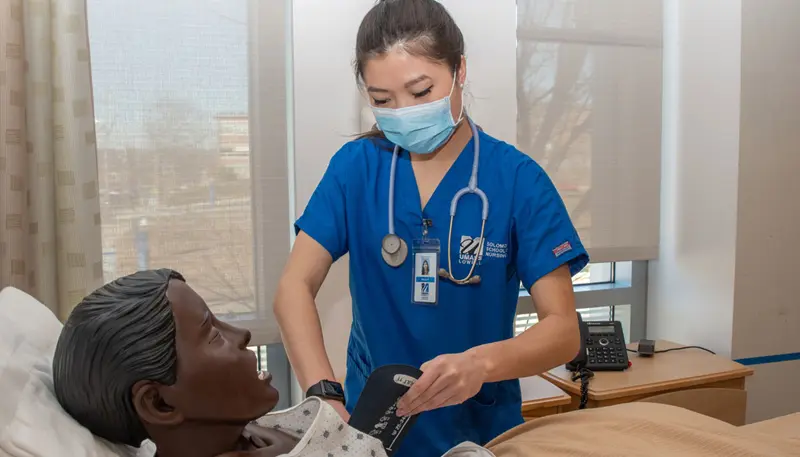 Nancy Pin works in simulation lab