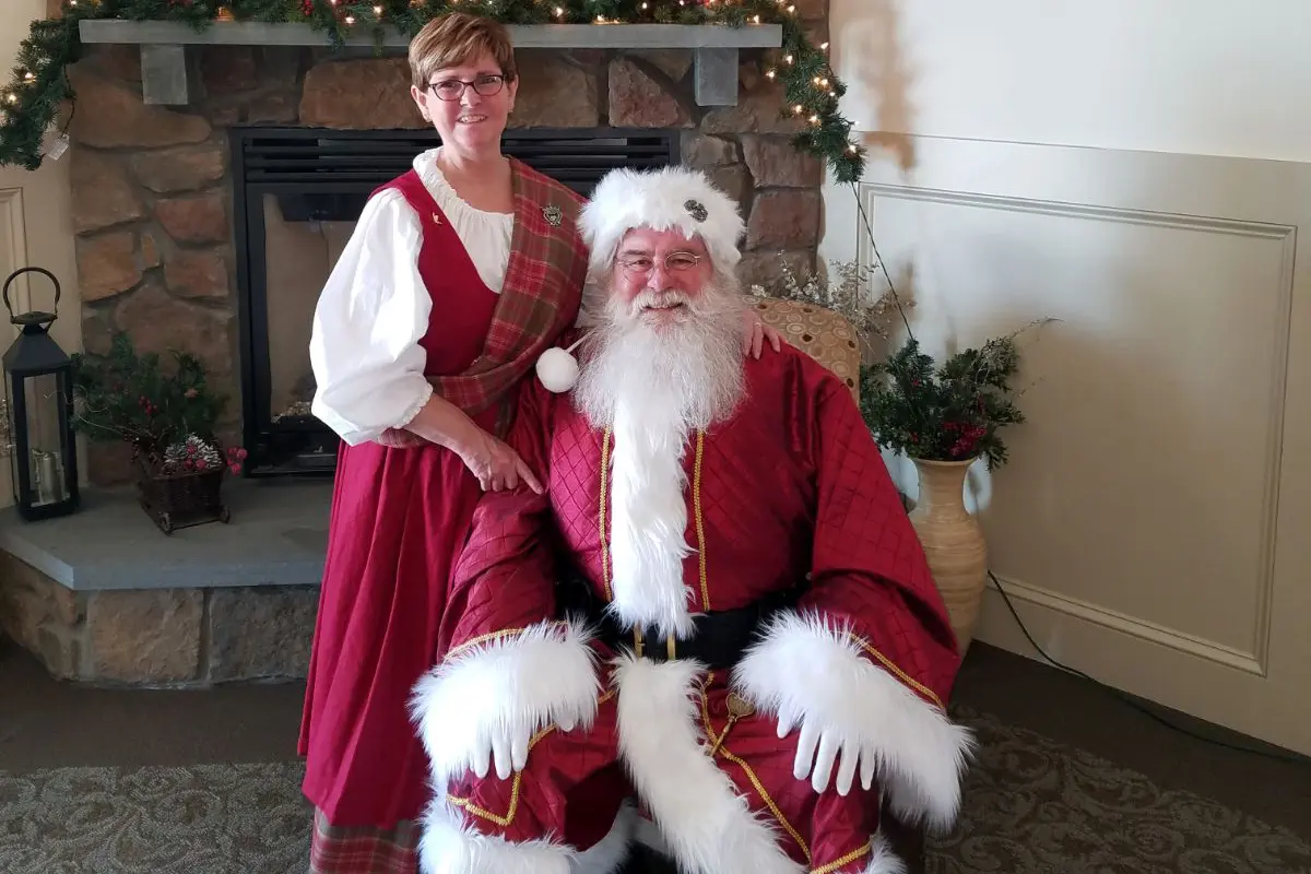 Norma and Jim Levasseur as Mrs. and Mr. Claus.
