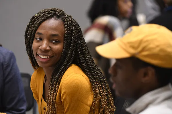 Oprah Scholar Flore Stecie Norceide at the lunch