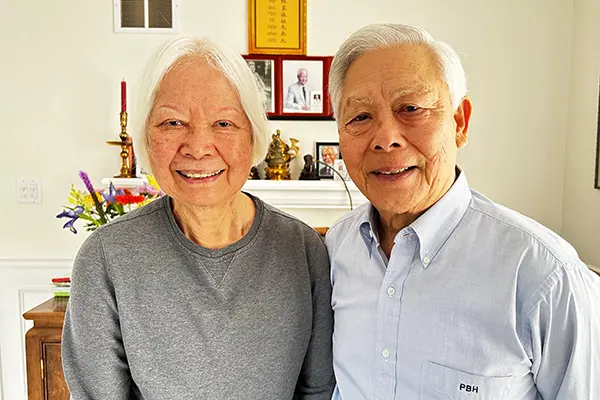 Lan and Hai Pho at home