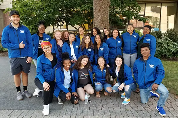 Peer leaders in the River Hawk Scholars Academy, 2019-2020