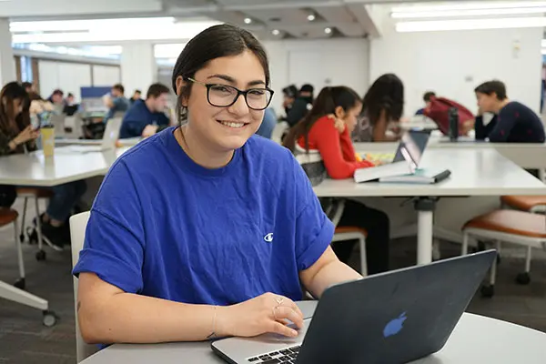 UML business major Sarah McNeill is minoring in legal studies and plans to go to law school