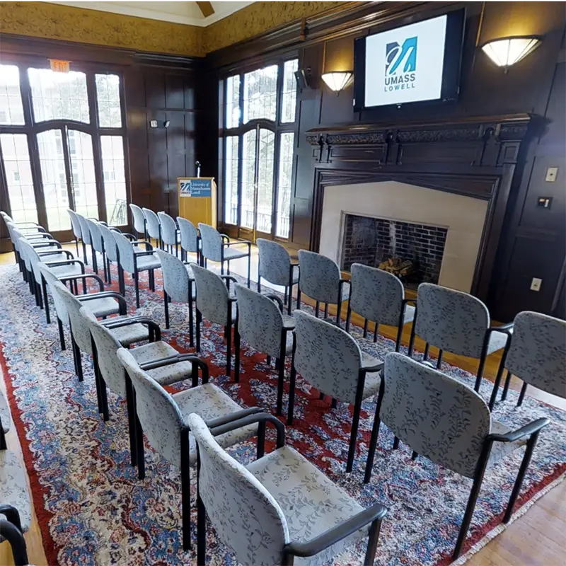Allen House room set up auditorium style