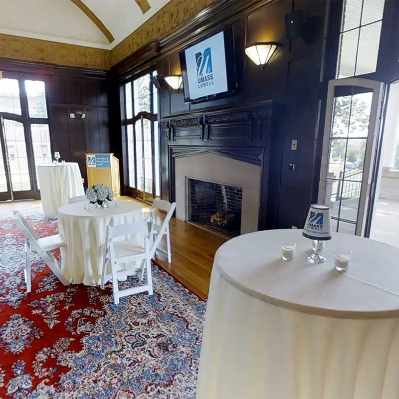 Allen House room set up reception style