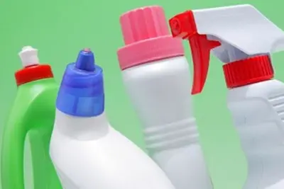 photo of cleaning bottles