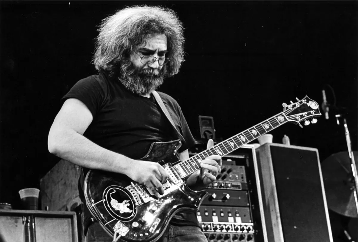 Gerry Garcia playing the guitar