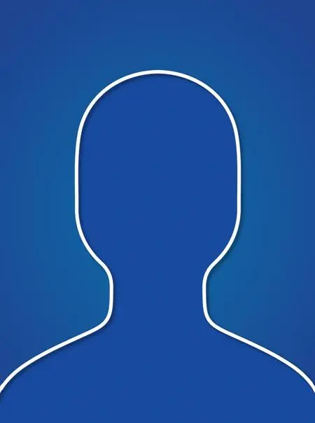female silhouette of head and shoulders