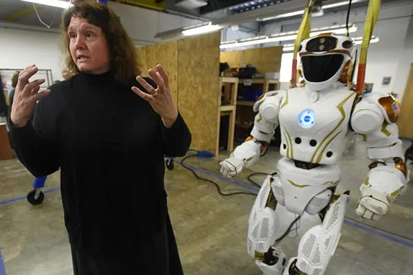NERVE Center Director Holly Yanco works at University of Massachusetts Lowell with Valkyrie