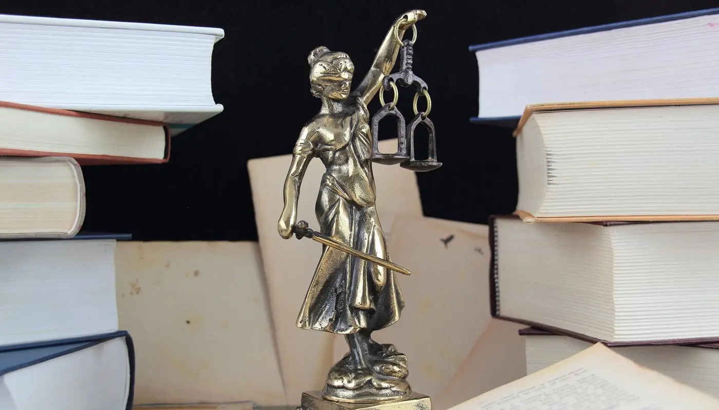 Lady Liberty and law books