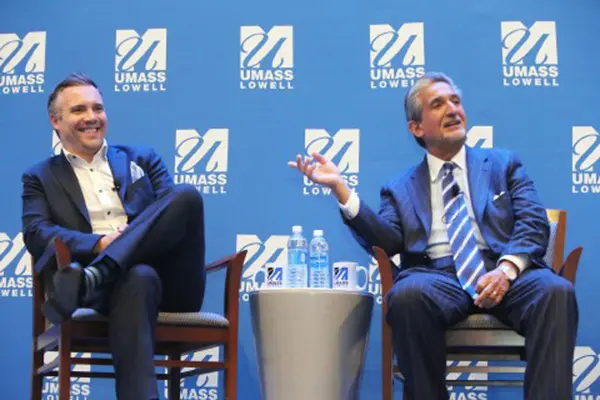 Producers of "We the People: The Market Basket Effect," Nick Buzzell, left, and Ted Leonsis