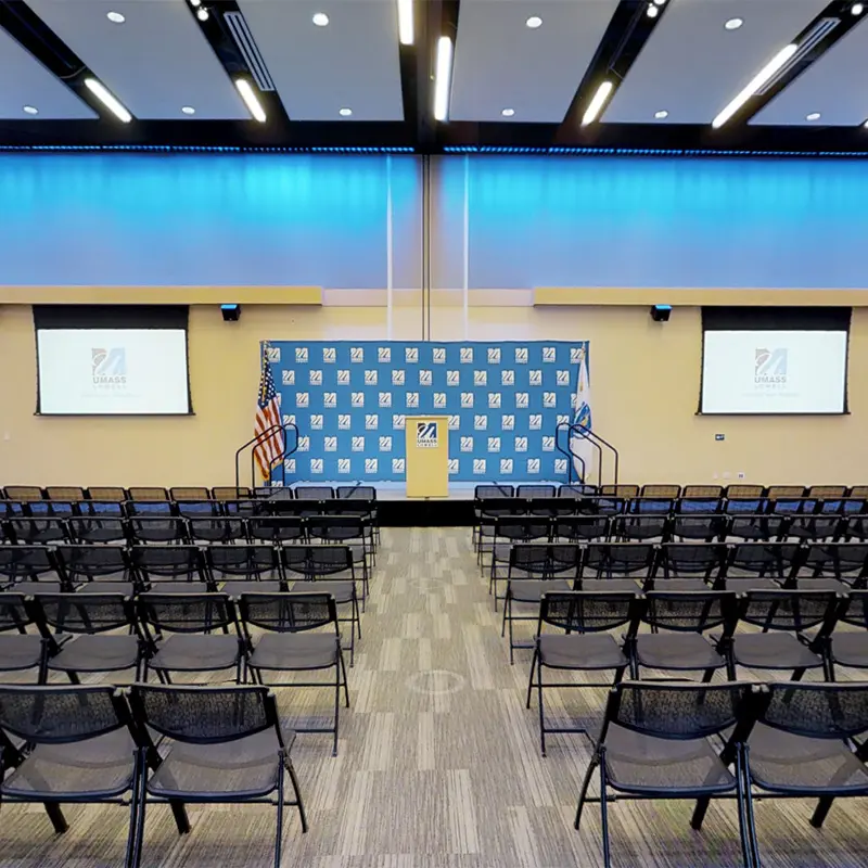 University Crossing Moloney Ballroom set up auditorium style