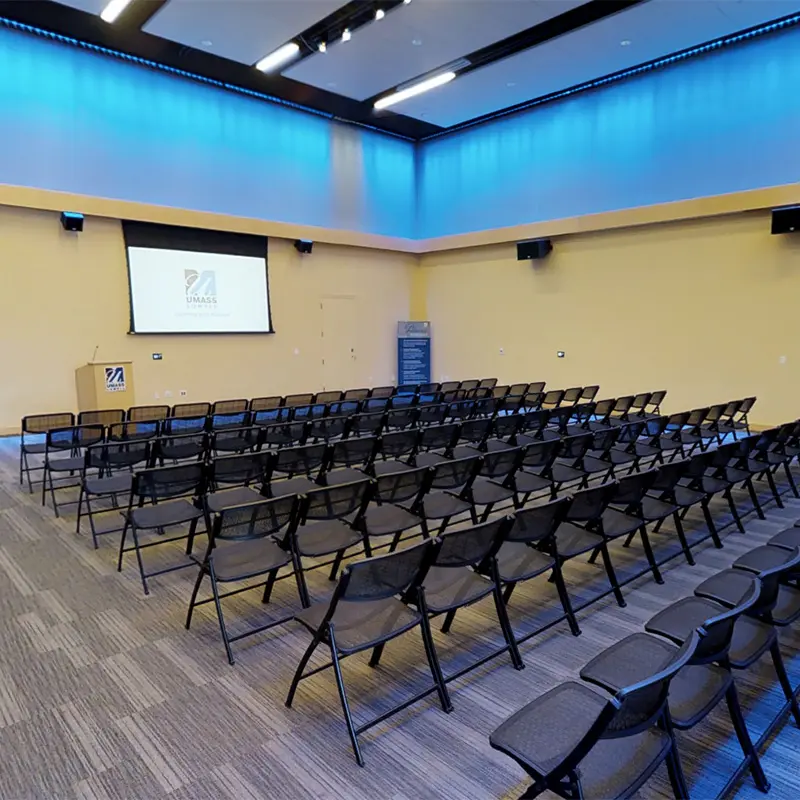 University Crossing Moloney Ballroom set up auditorium style